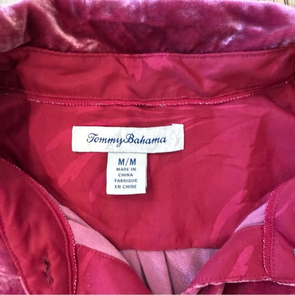 Tommy Bahama Velvet Sands Long-Sleeve Silk Blend Velvet Blouse - Picture 13 of 14
